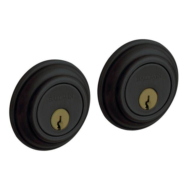 Baldwin 8232190 Traditional 2-1/8" Double Cylinder Deadbolt Satin Black Finish