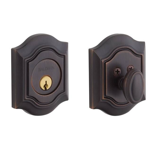 Baldwin 8237112 Bethpage Single Cylinder Deadbolt Venetian Bronze Finish
