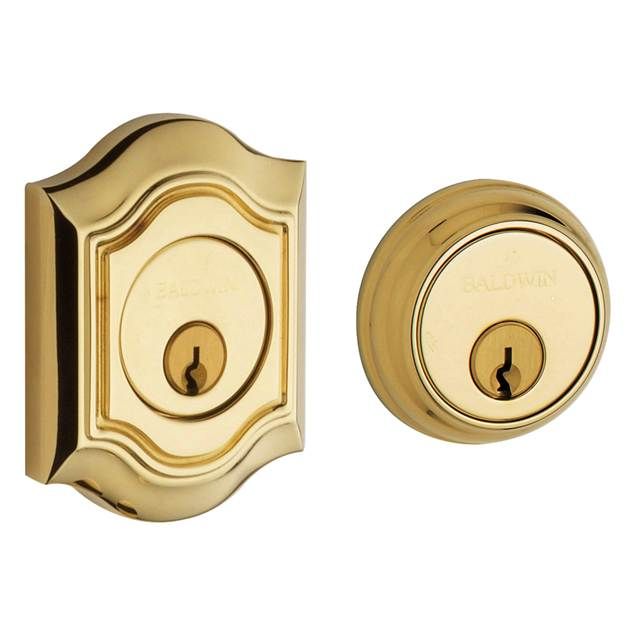 Baldwin 8238003 Bethpage Double Cylinder Deadbolt Lifetime Brass Finish