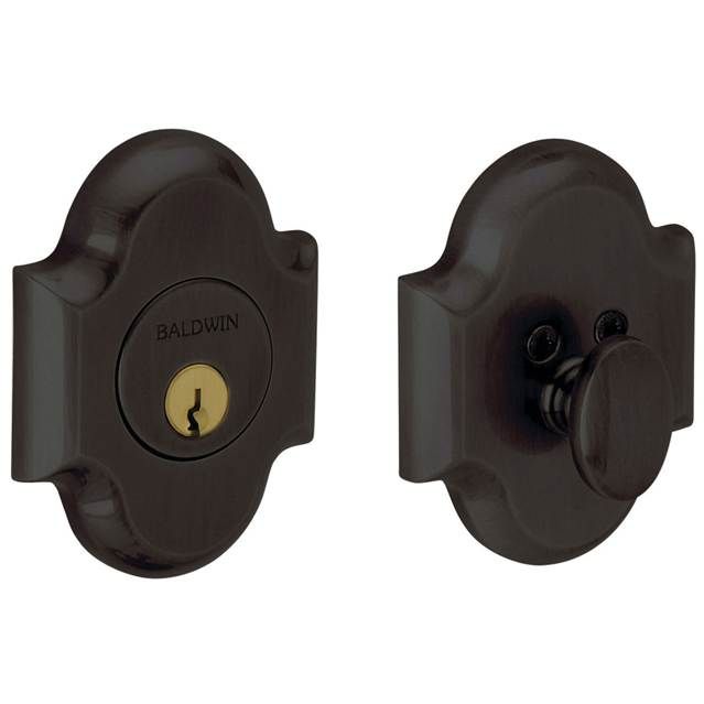Baldwin 8252102 Boulder Arched Single Cylinder Deadbolt Oil Rubbed Bronze Finish