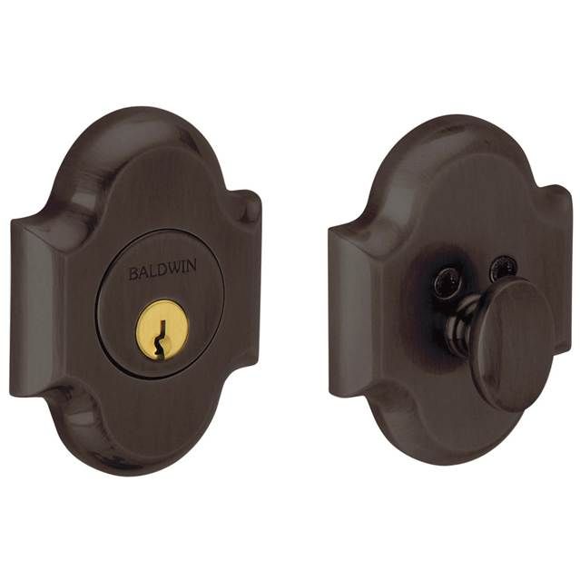 Baldwin 8252112 Boulder Arched Single Cylinder Deadbolt Venetian Bronze Finish