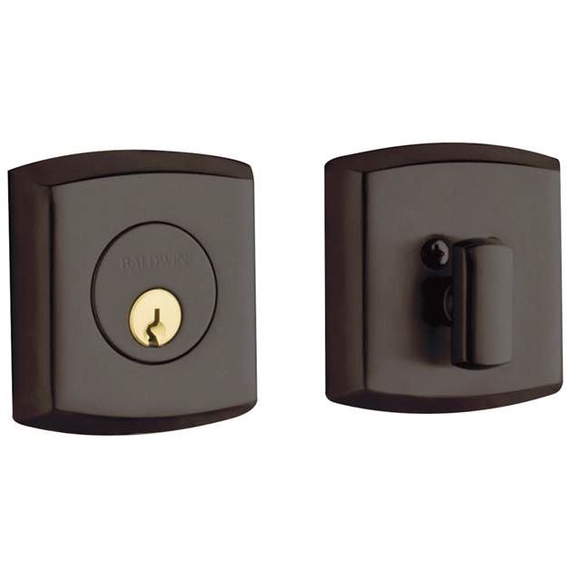 Baldwin 8285112 Soho Single Cylinder Deadbolt Venetian Bronze Finish
