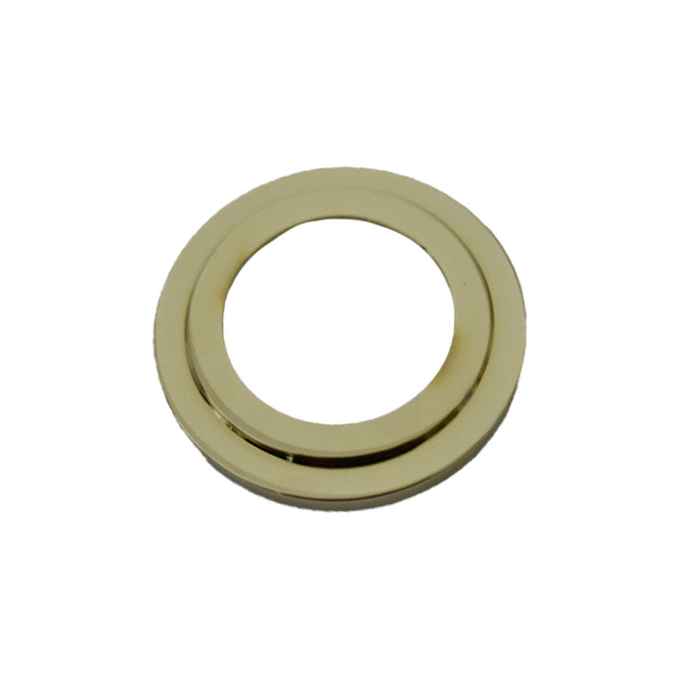 Baldwin 8297003 Cylinder Collar Spacer for 1-3/8" Doors; 2-1/8" Prep Lifetime Brass Finish