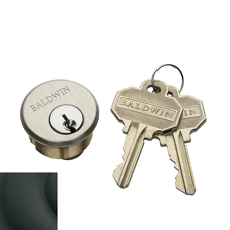 Baldwin 8320190EMHT 1" Mortise Cylinder for G Series Satin Black Finish