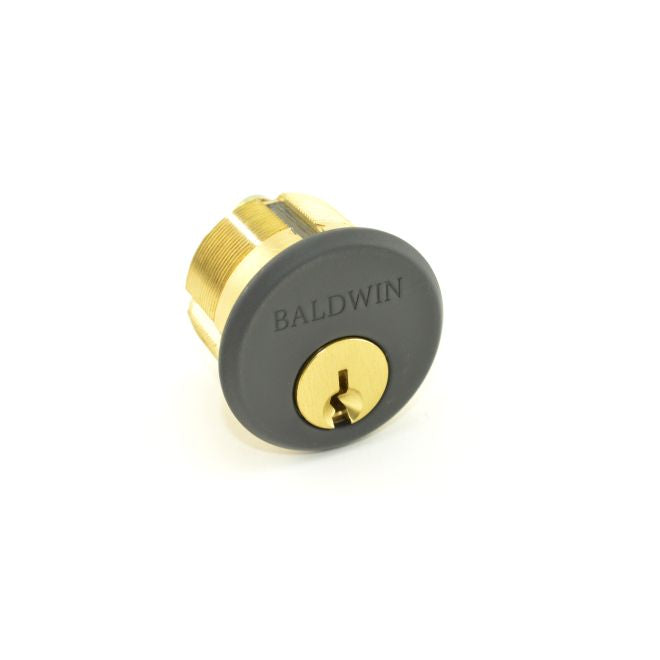 Baldwin 8321190 1" Mortise Cylinder Satin Black Finish