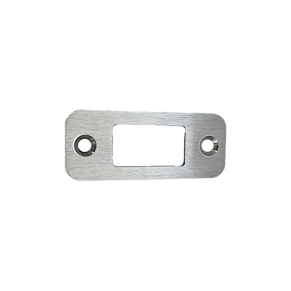 Emtek 83224US15 Radius Deadbolt Strike Satin Nickel Finish Main image