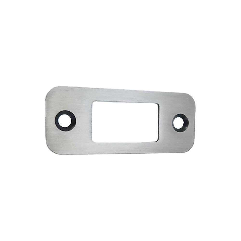 Emtek 83224US15A Radius Deadbolt Strike Pewter Finish Main image