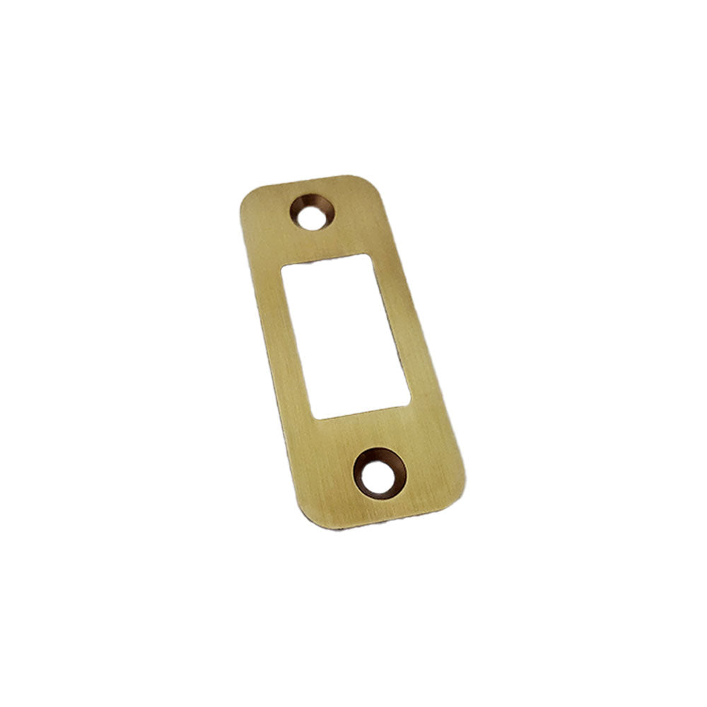 Emtek 83224US7 Radius Deadbolt Strike French Antique Brass Finish Main image