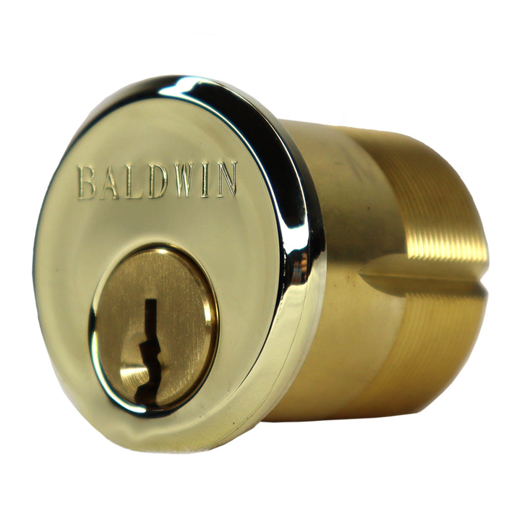 Baldwin 8323003 1-1/4" Mortise Cylinder Lifetime Brass Finish