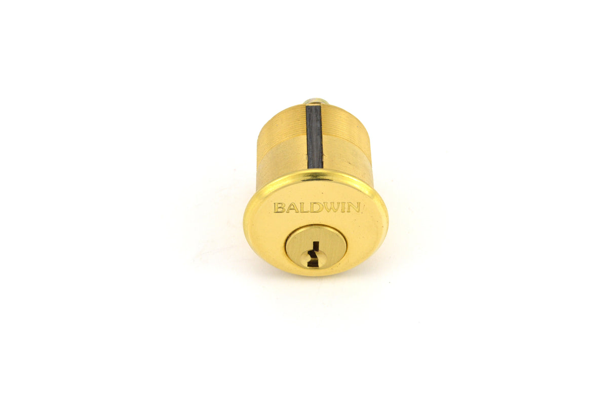 Baldwin 8323031 1-1/4" Mortise Cylinder Unlacquered Brass Finish
