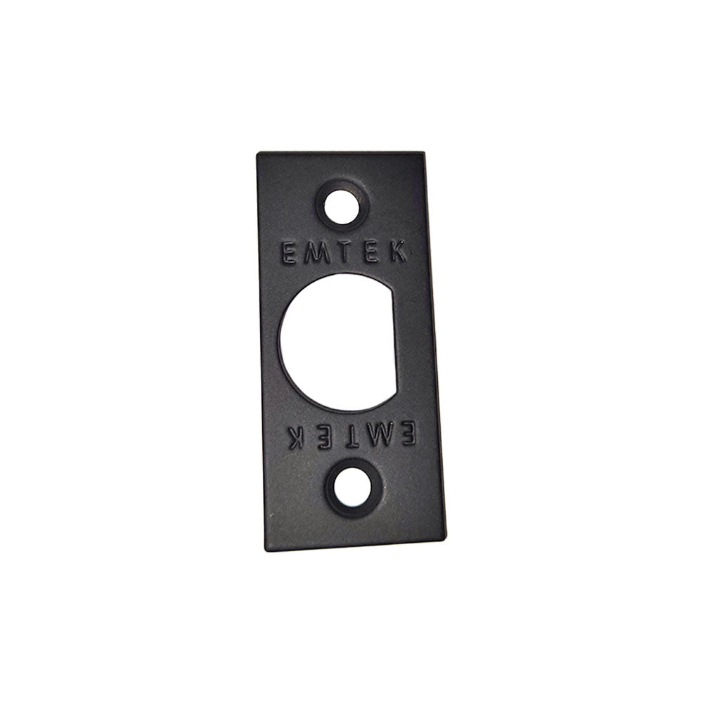 Emtek 83230US19 Square Corner Faceplate and Screws for Passage or Privacy Latch Flat Black Finish Main image