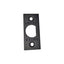 Emtek 83230US19 Square Corner Faceplate and Screws for Passage or Privacy Latch Flat Black Finish