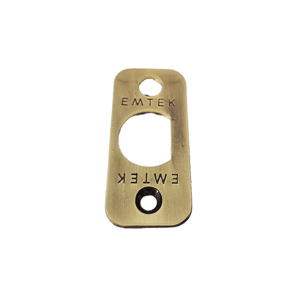 Emtek 83231US7 Radius Corner Faceplate and Screws for Passage or Privacy Latch French Antique Brass Finish Main image