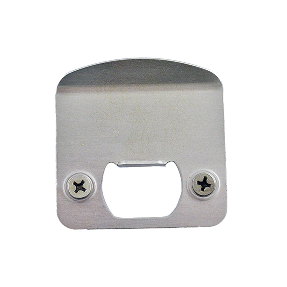 Kwikset 83536-003 Round Corner 2-1/4" Extended Full Lip Strike Satin Nickel Finish