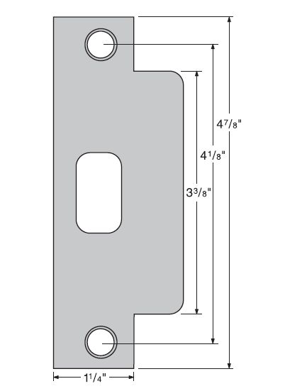 Kwikset 83846-004 ASA Strike for US26 Bright Chrome and US26D Satin Chrome Finish