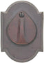 Emtek 8457MB # 1 Plate and Flap Single Cylinder Deadbolt for 1-3/4" Door Medium Bronze Finish