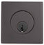Emtek 8469US19 Square Single Cylinder Deadbolt for 1-3/4" Door Flat Black Finish