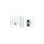Emtek 8469US26 Square Single Cylinder Deadbolt for 1-3/4" Door Polished Chrome Finish