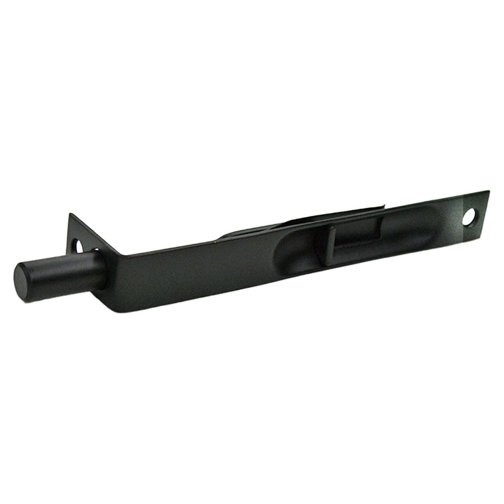 Emtek 8501US19 6" Square Corner Flush Bolt Flat Black Finish Main image