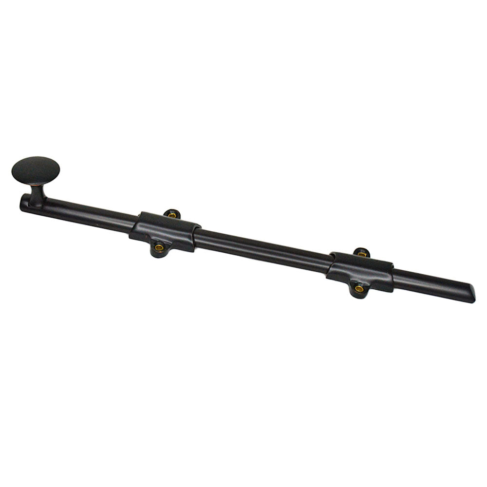 Emtek 8512US10B 12" Surface Bolt with 3 Strikes Oil Rubbed Bronze Finish Main image