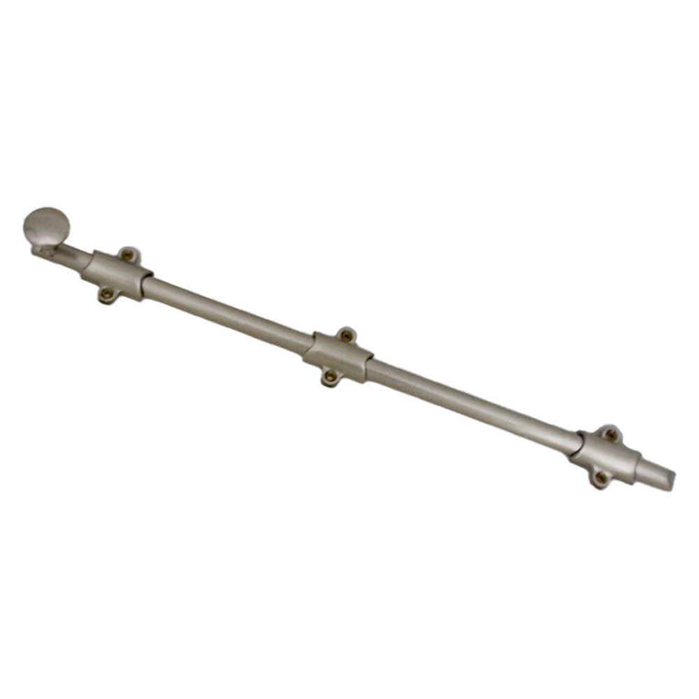 Emtek 8513US15 18" Surface Bolt with 3 Strikes Satin Nickel Finish Main image