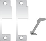 Hes 852L630 Faceplate for 8500 Schlage Satin Stainless Steel Finish Main image