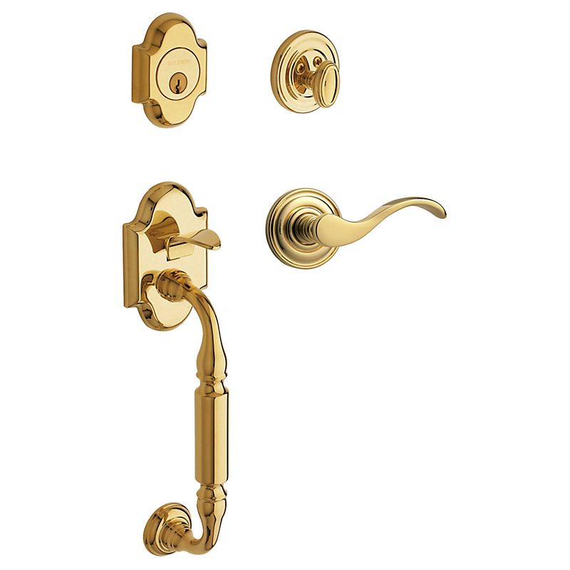 Baldwin 8530003R Right Hand Interior Passage Knob x Knob 2-1/2" Backset Mortise Lock Body Lifetime Brass Finish