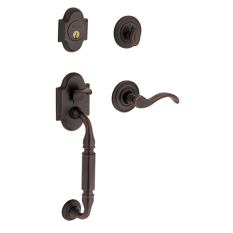 Baldwin 8530102R Right Hand Interior Passage Knob x Knob 2-1/2" Backset Mortise Lock Body Oil Rubbed Bronze Finish
