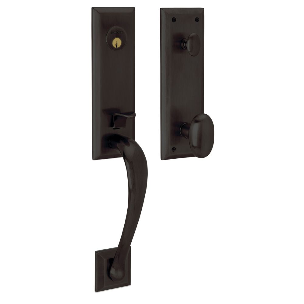 Baldwin 85352102ENTR Cody 3/4 Emergency Egress Single Cylinder Tubular Handleset Oil Rubbed Bronze Finish