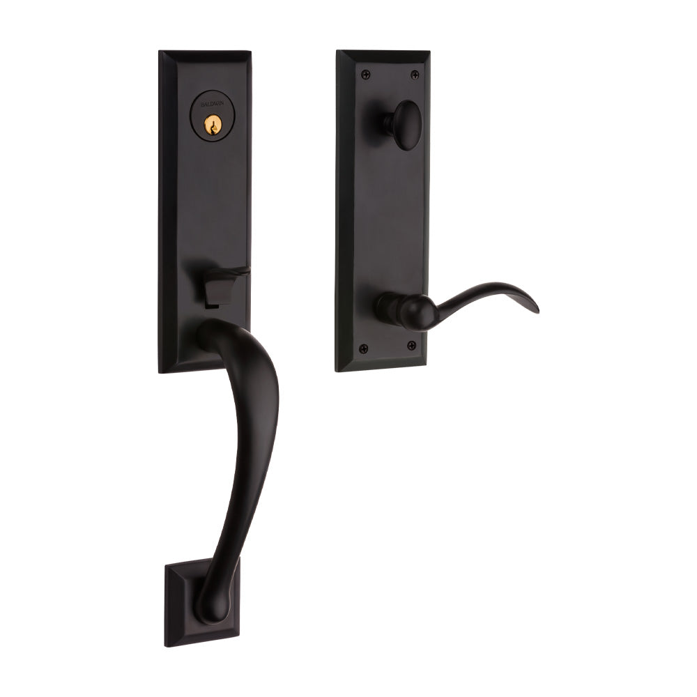 Baldwin 85352102LENT Cody 3/4 Emergency Egress Left Hand Single Cylinder Tubular Handleset Oil Rubbed Bronze Finish