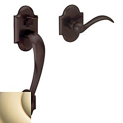 Baldwin 85353003ACLH Boulder Left Hand Sectional Handleset Less Deadbolt Lifetime Brass Finish - Baldwin Quickship Item *