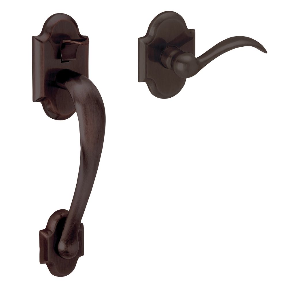 Baldwin 85353112ACLH Boulder Left Hand Sectional Handleset Less Deadbolt Venetian Bronze Finish