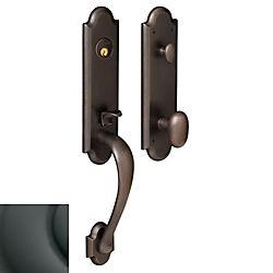 Baldwin 85354102ENTR Boulder 3/4 Emergency Egress Single Cylinder Tubular Handleset Oil Rubbed Bronze Finish