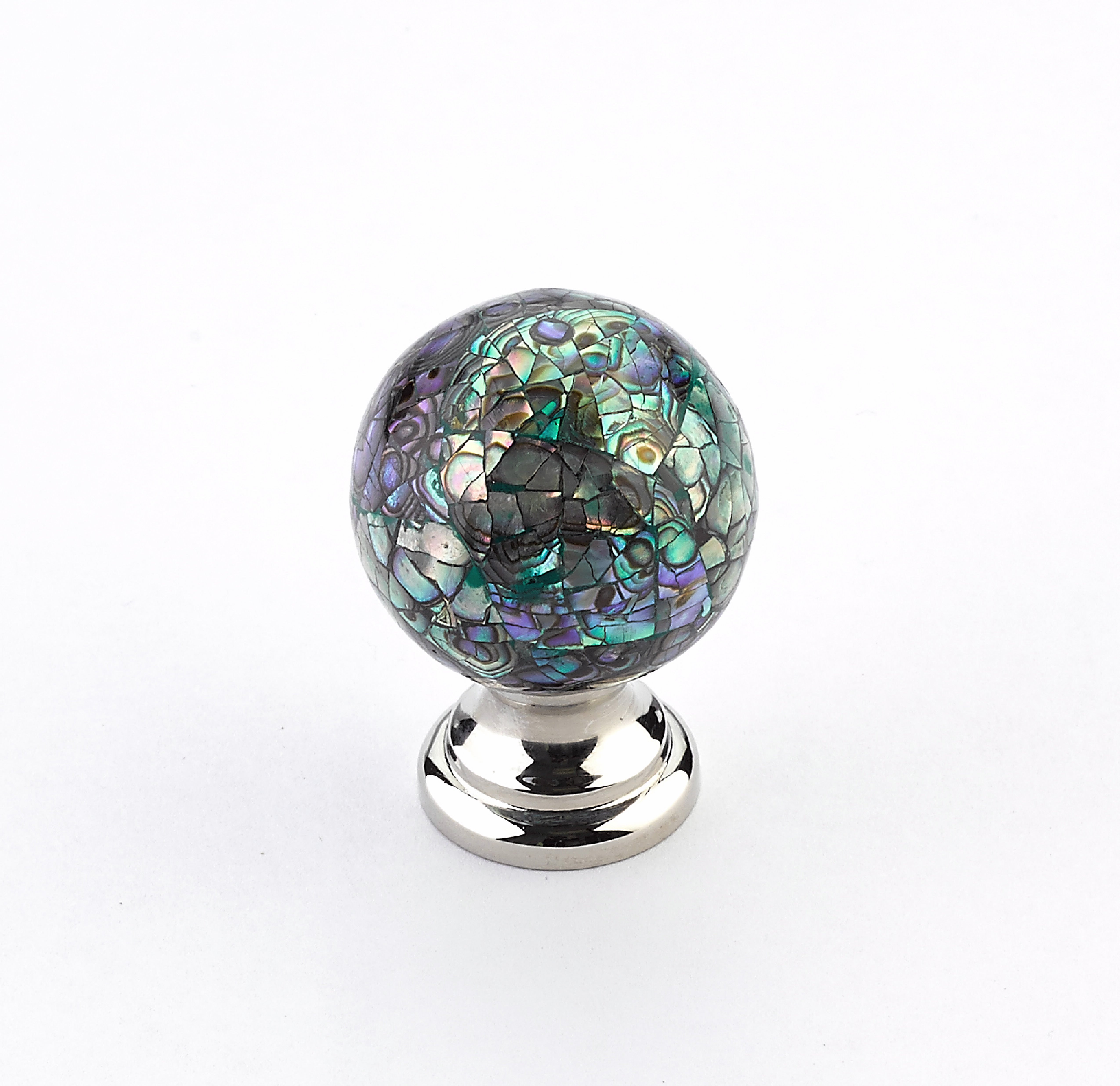 Schaub 857-IM-PN 1-1/4" Symphony Cabinet Knob Imperial Shell Polished Nickel Finish Main image