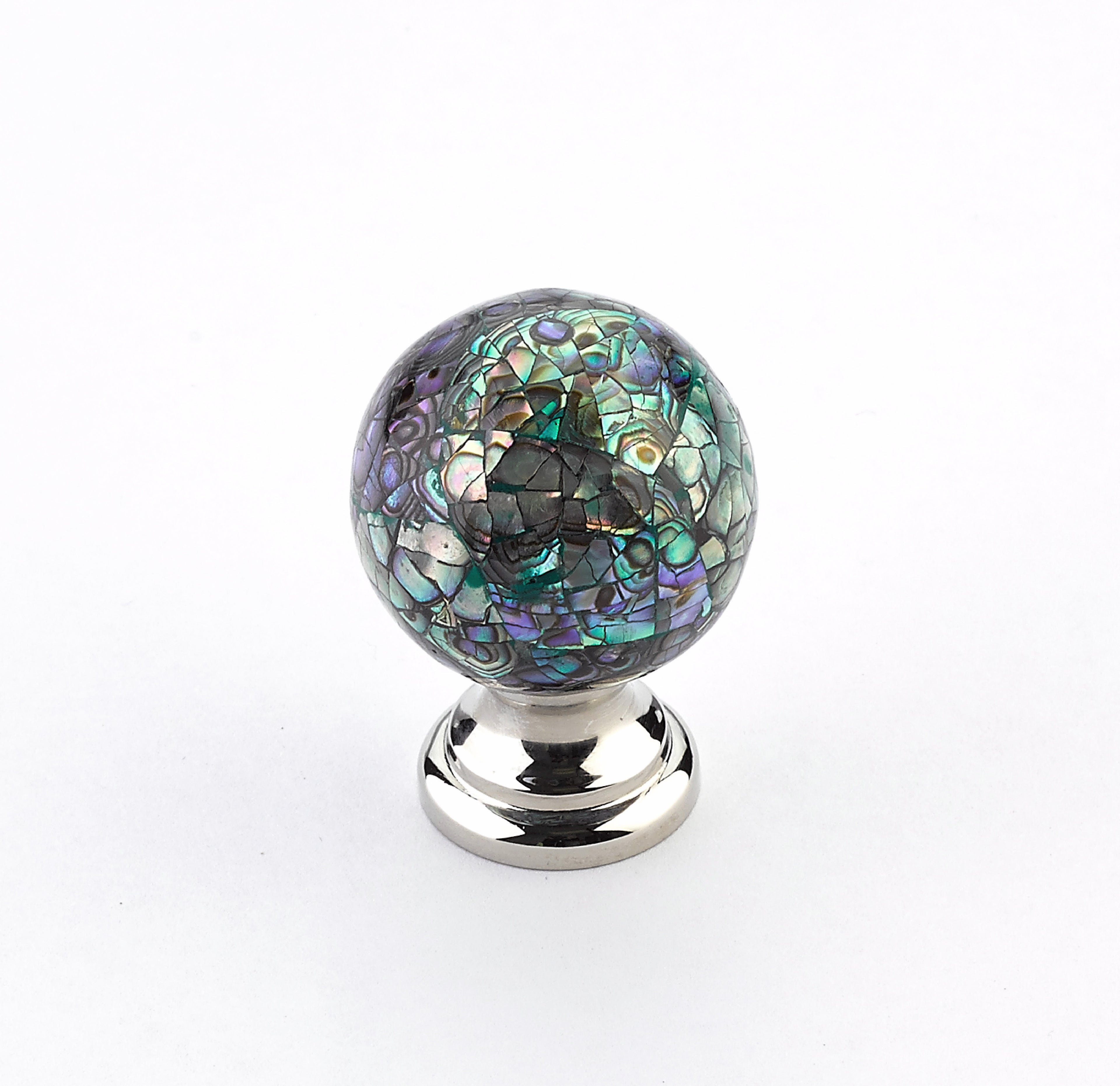 Schaub 857-IM-PN 1-1/4" Symphony Cabinet Knob Imperial Shell Polished Nickel Finish