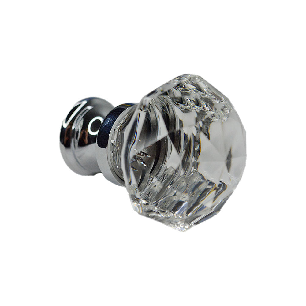 Emtek 86012US26 Diamond 1-1/4" Cabinet Knob Polished Chrome Finish Main image