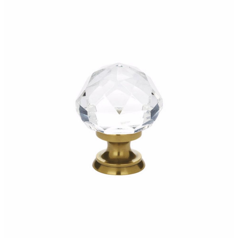 Emtek 86012US7 Diamond 1-1/4" Cabinet Knob French Antique Brass Finish Main image