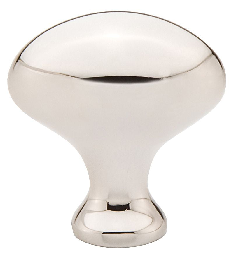 Emtek 86016US14 Egg 1-1/4" Cabinet Knob Polished Nickel Lifetime Finish Main image