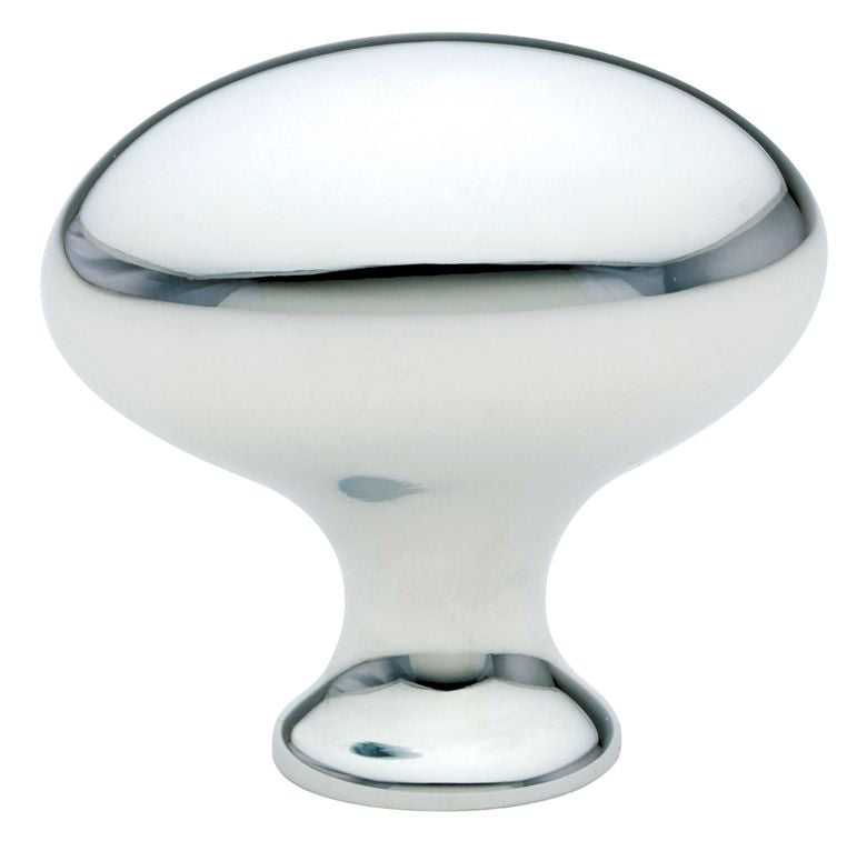 Emtek 86016US26 Egg 1-1/4" Cabinet Knob Polished Chrome Finish Main image