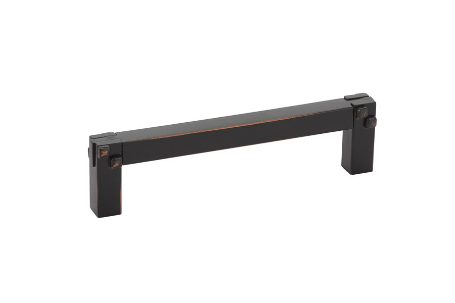 Emtek 86045US10B Mortise and Tenon Cabinet Pull with 4" Center To Center Oil Rubbed Bronze Finish Main image