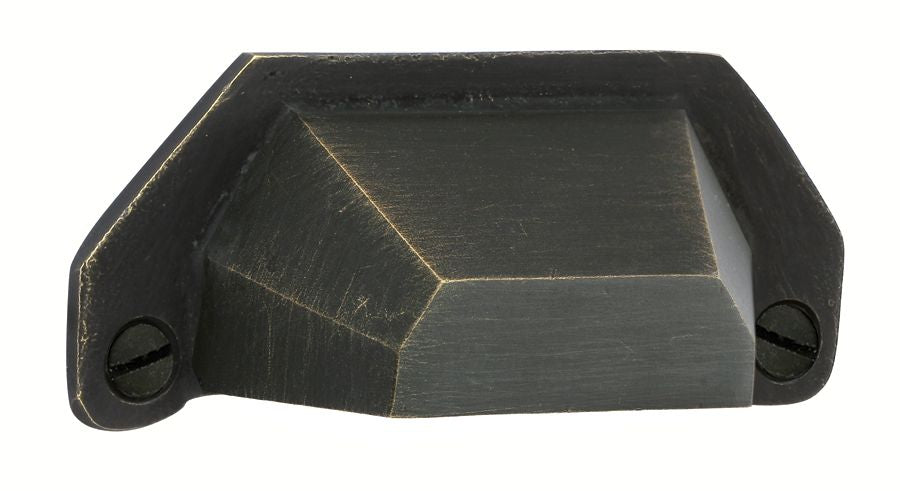 Emtek 86050MB Bronze Bin Cabinet Pull with 4" Center To Center Medium Bronze Finish Main image