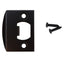 Emtek 86084US19 Square Corner Full Lip Strike for Passage, Privacy or Key-In Sets Flat Black Finish