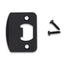 Emtek 86085US19 1/4" Radius Corner Full Lip Strike for Passage, Privacy or Key-In Sets Flat Black Finish