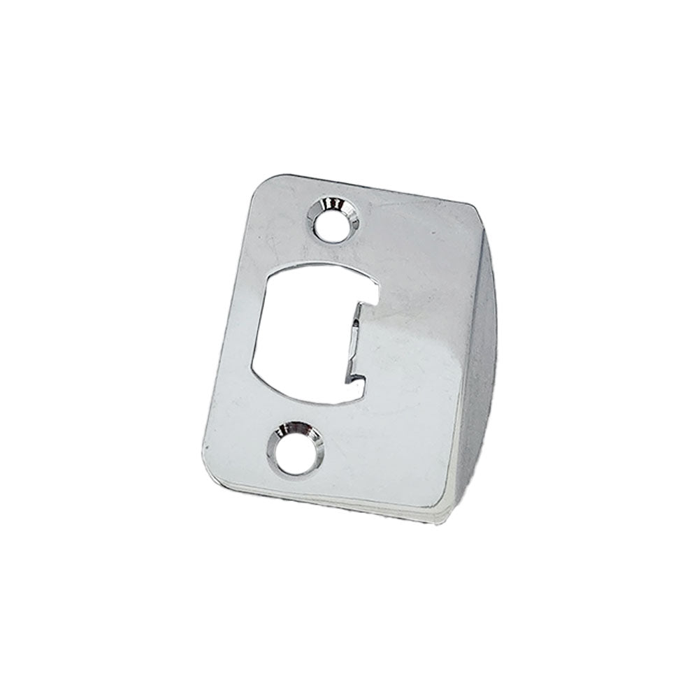 Emtek 86085US26 1/4" Radius Corner Full Lip Strike for Passage, Privacy or Key-In Sets Polished Chrome Finish Main image