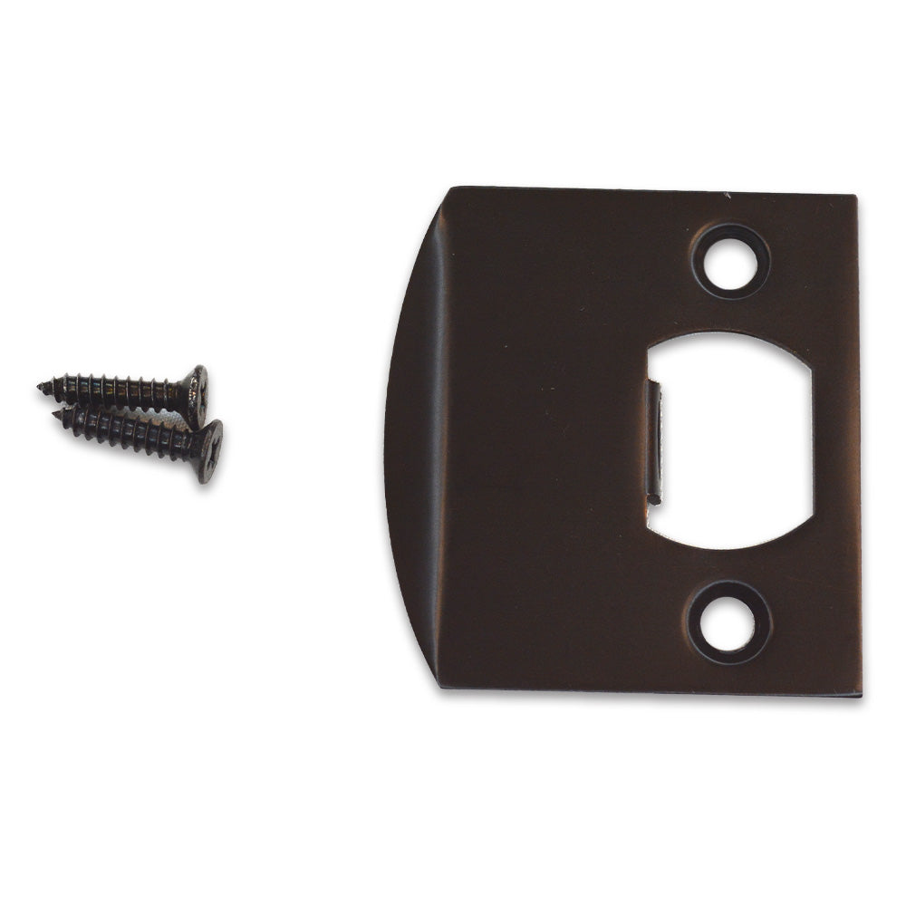 Emtek 86086US10B Square Corner Extended Lip Strike for Passage, Privacy or Key-In Sets Oil Rubbed Bronze Finish Main image