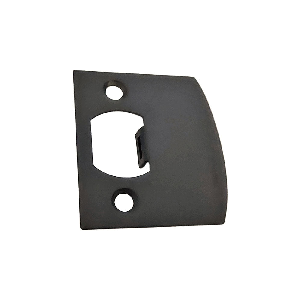 Emtek 86086US19 Square Corner Extended Lip Strike for Passage, Privacy or Key-In Sets Flat Black Finish Main image