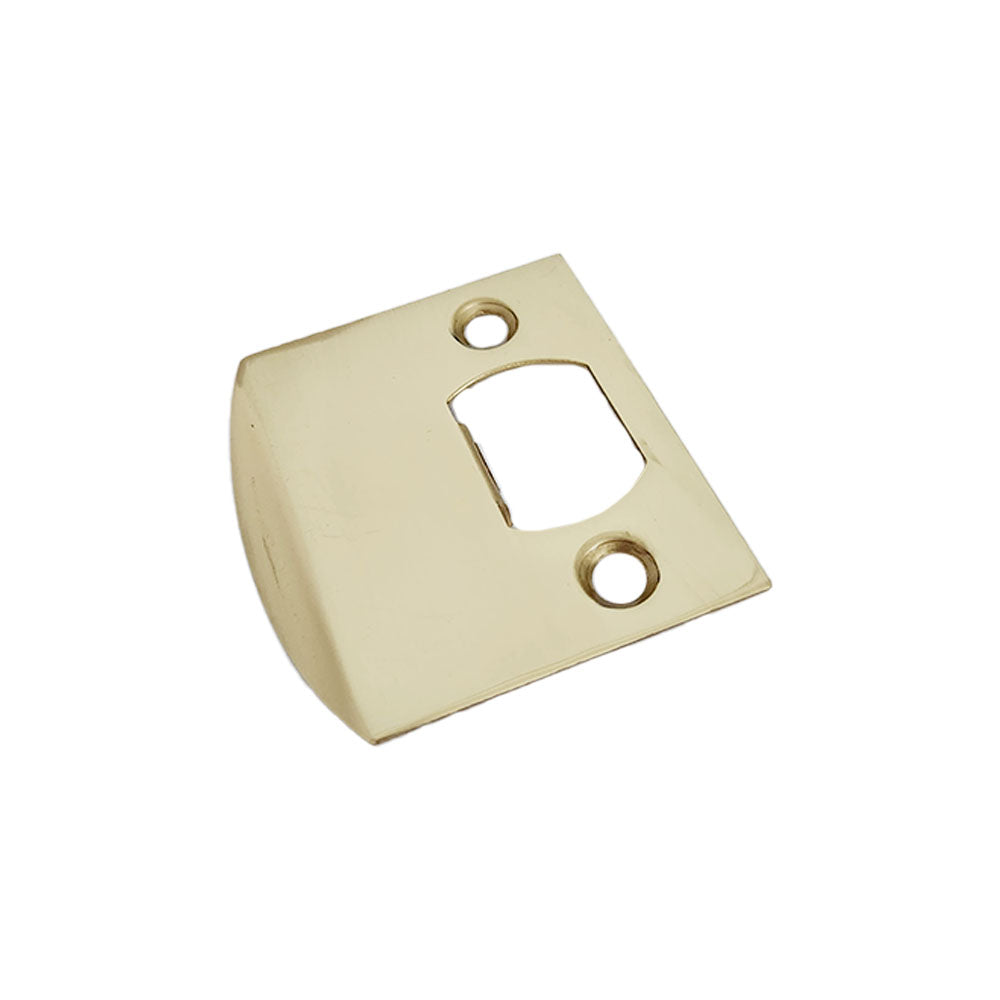 Emtek 86086US3NL Square Corner Extended Lip Strike for Passage, Privacy or Key-In Sets Unlacquered Brass Finish Main image