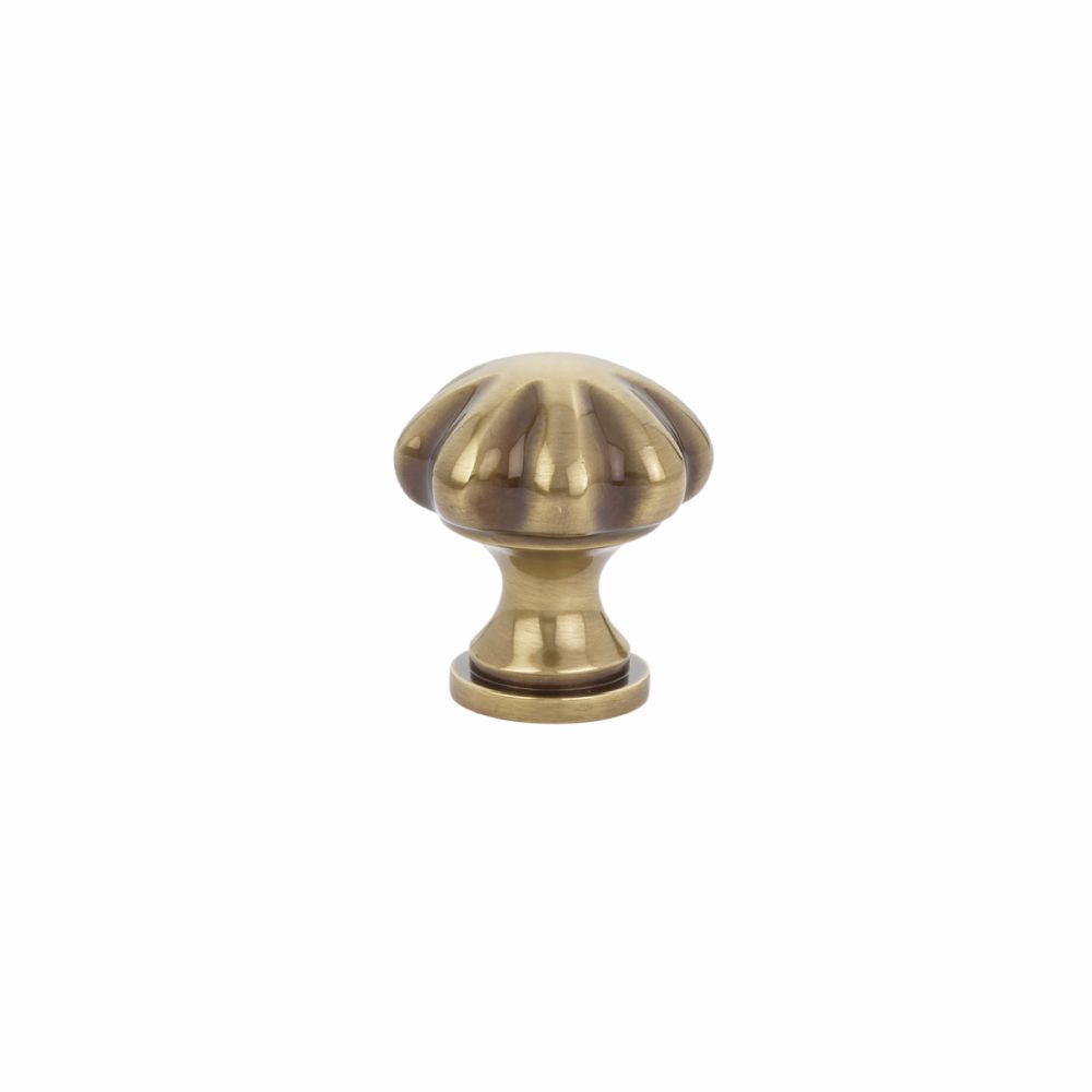 Emtek 86122US7 Melon 1-1/4" Cabinet Knob French Antique Brass Finish Main image