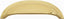Emtek 86123US3 Cup Cabinet Pull with 3" Center To Center Polished Brass Lifetime Finish