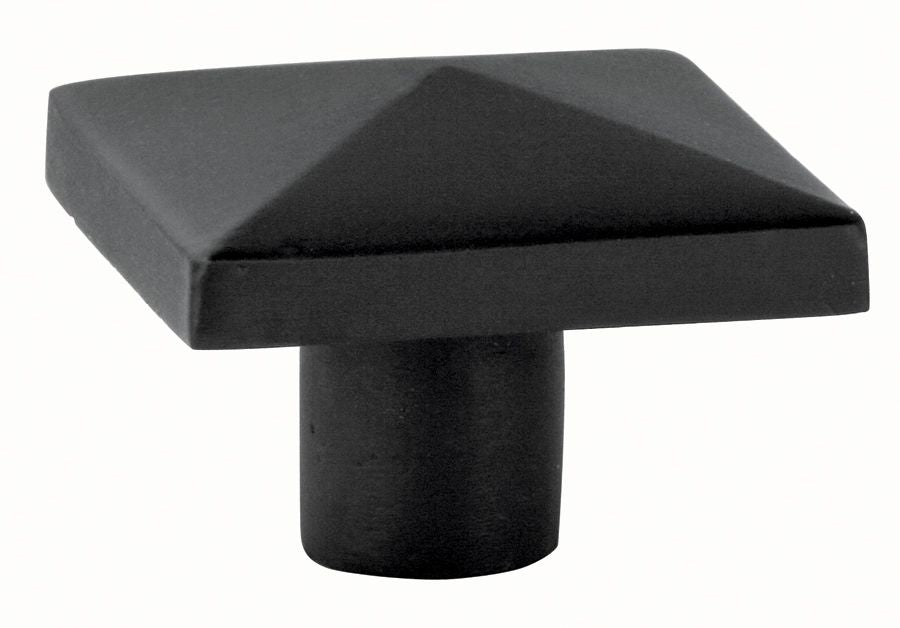 Emtek 86146FB Square 1-5/8" Cabinet Knob Flat Black Bronze Finish Main image